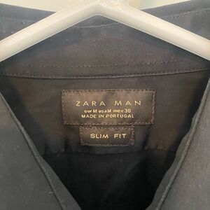 Zara Man Charcoal Slim Fit Shirt